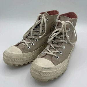 Converse Chuck Taylor All Star Lift Ripple High Tops, beige